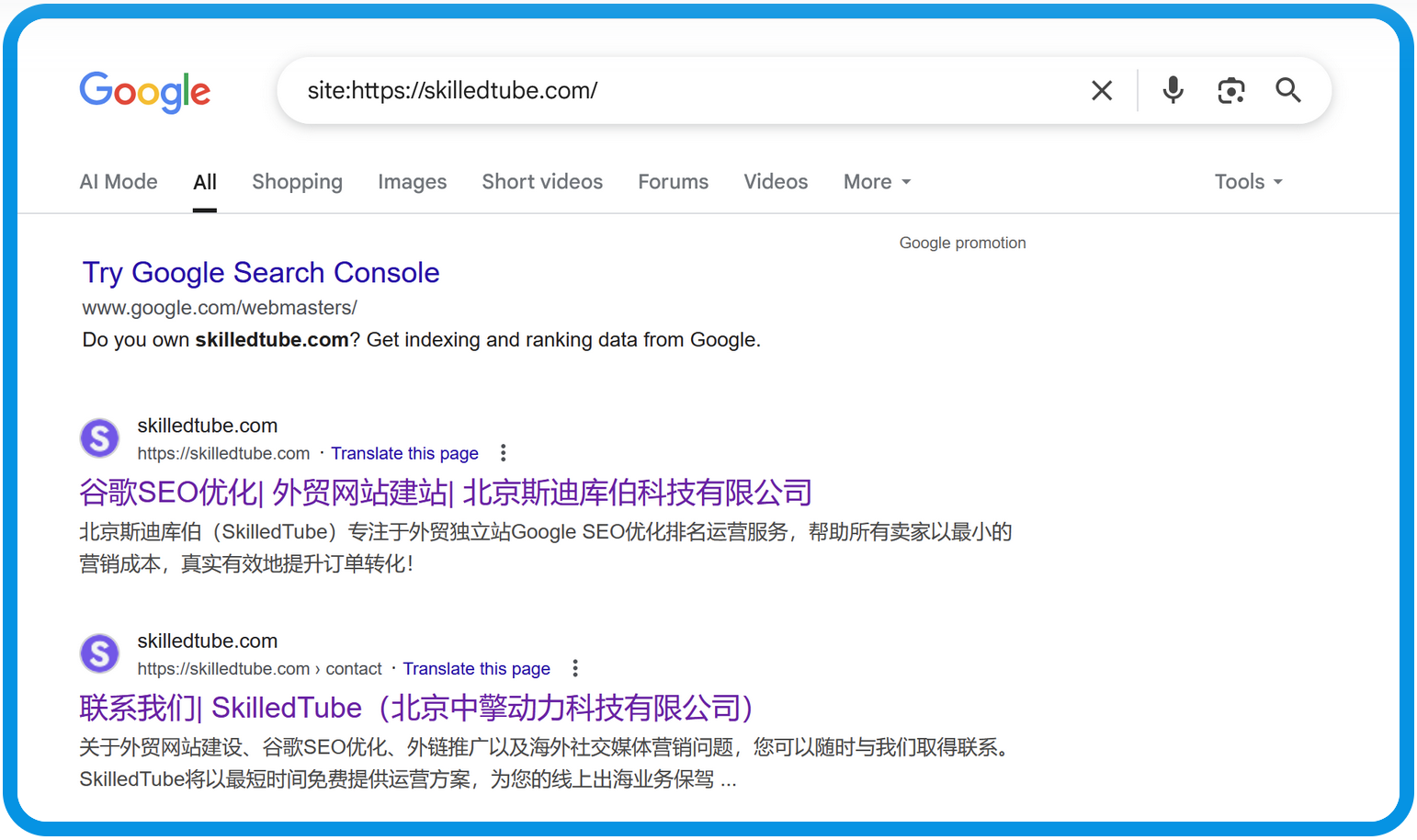 Google索引收录